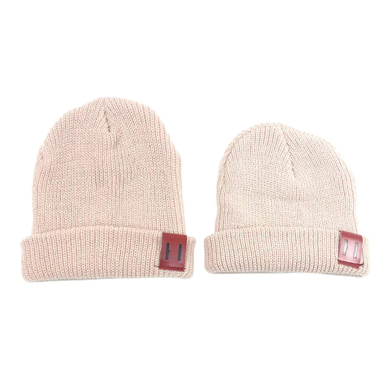 Gorro de malha elástica infantil, chapéu de bebê, acessórios infantis, meninas, meninos, inverno, primavera, 1-4 anos